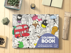 Coloring Book "12 places of the world"